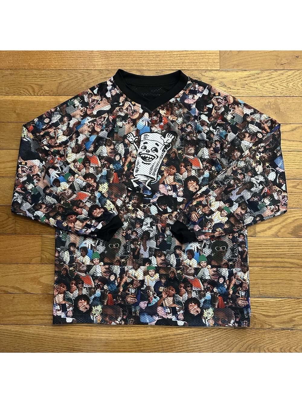 F*cking Awesome Party Cup Reversible Long Sleeve Jersey Tee Shirt Medium